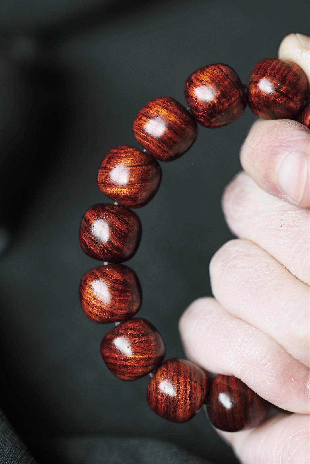 6224 海黄 紫油梨 14x15mm 约28g 