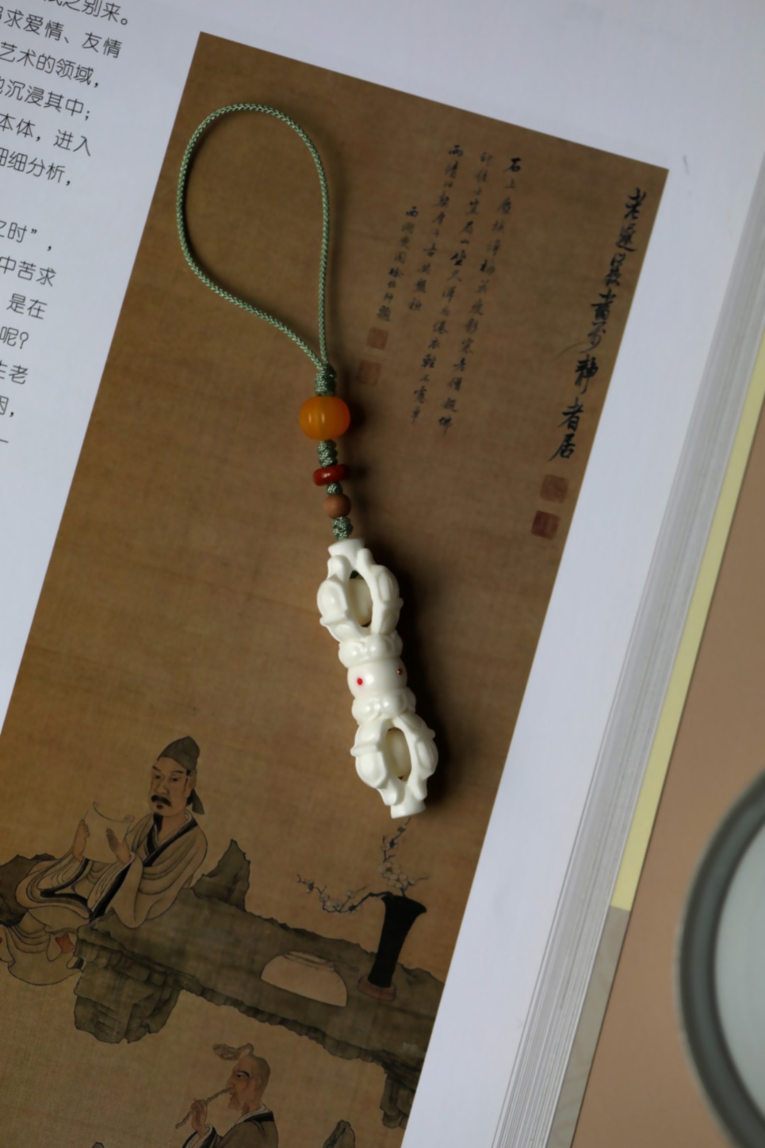 鹿角【降魔杵】钥匙扣 4.5*1.3cm
