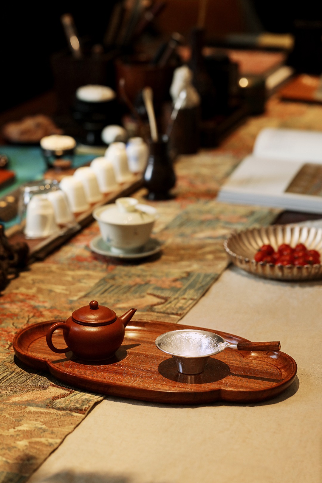 海黄 | 般若 · 茶漏 14.5*8.2*3.3cm  
