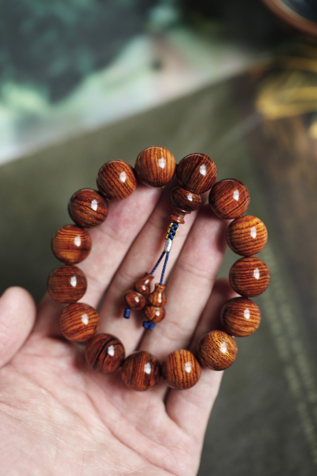 6325黄花梨 虎皮纹1.5 纹理清晰 约24.7g