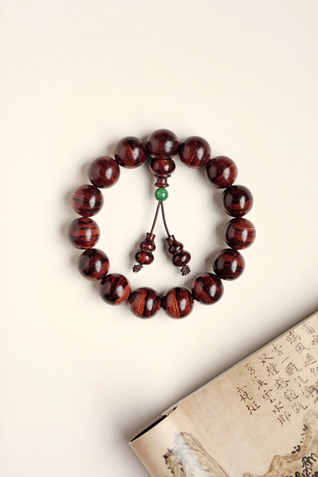 6331 海黄 紫油梨 15mm虎皮纹 约29g 