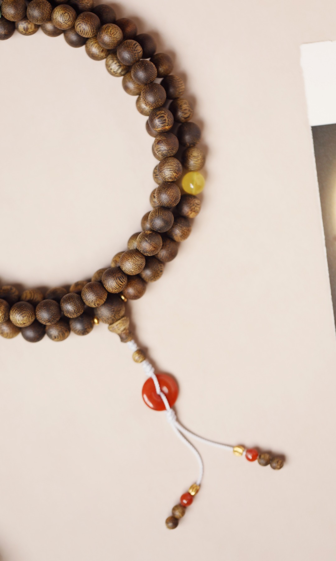 绿棋楠【灵枼】8mm 108颗 手链 30g

