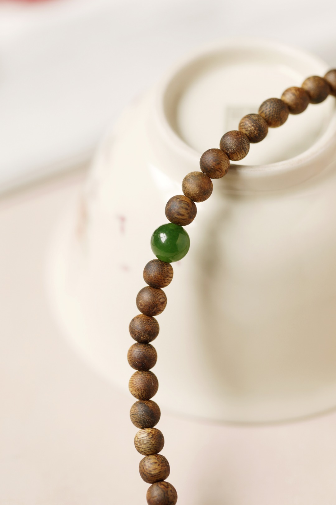 绿棋楠 沉香【华蓉】双圈设计 6mm 55颗 约8g 

