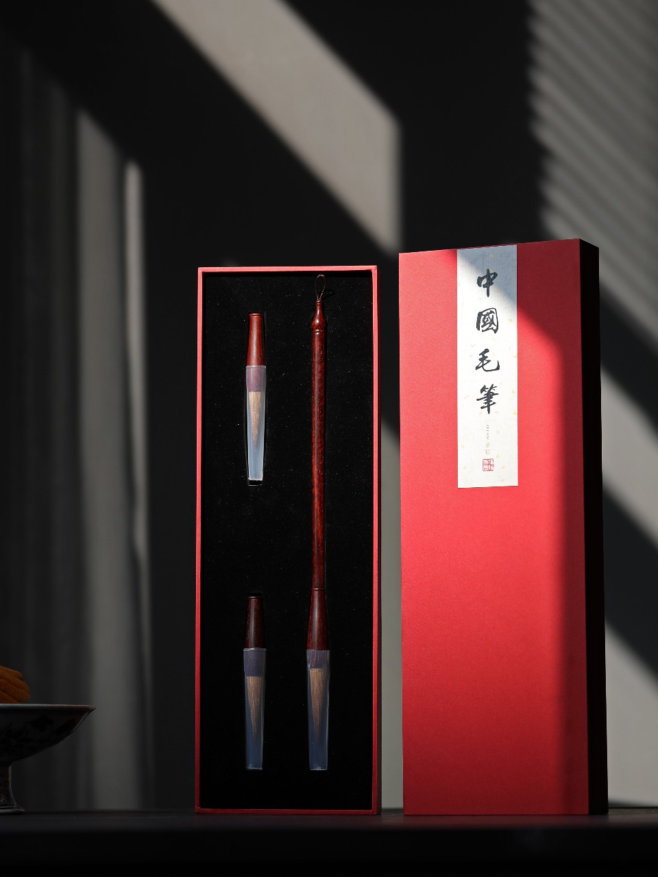 小叶紫檀 | 毛笔 长18cm 直径1.4cm 
