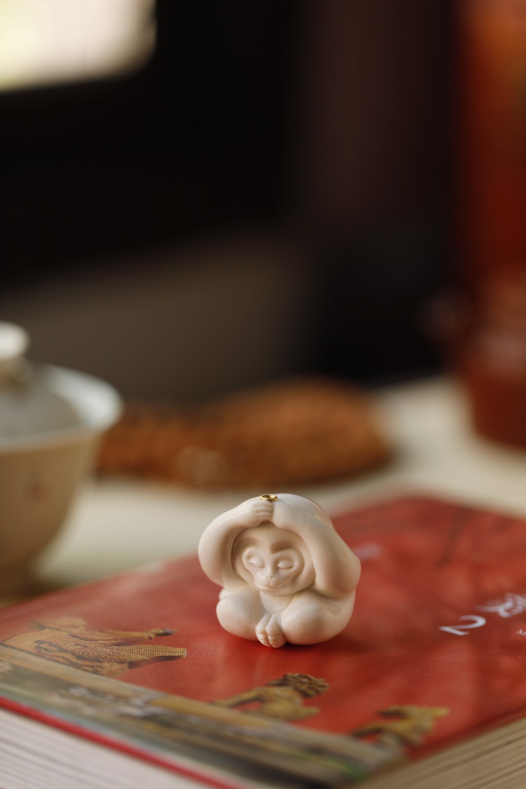 鹿角 | 灵猴 香插 4.2*3.5*4cm 重49.6g