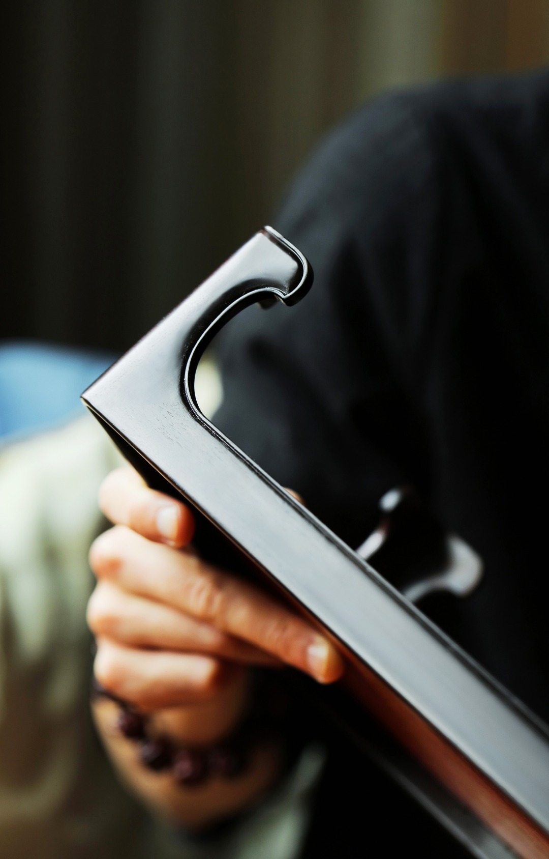 紫光檀x缅花【云桦】香几 29.5*21*8.6cm 重500g
