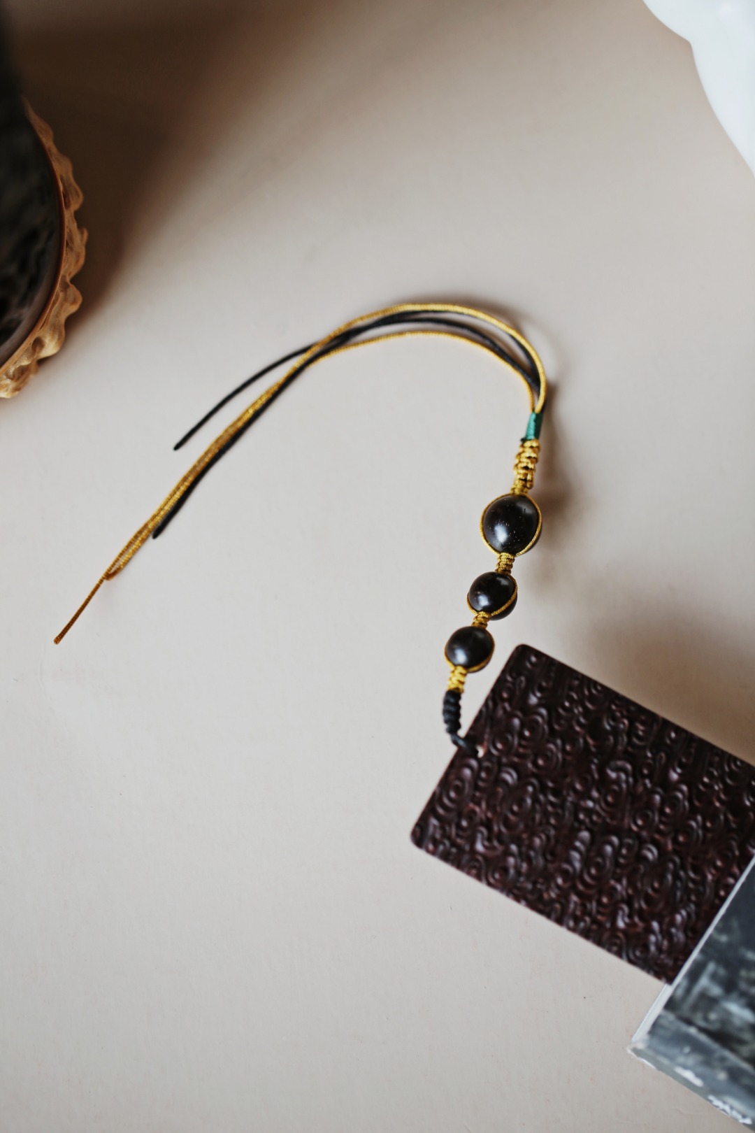 小叶紫檀 | 祥云 书签 184mm*39mm*4mm