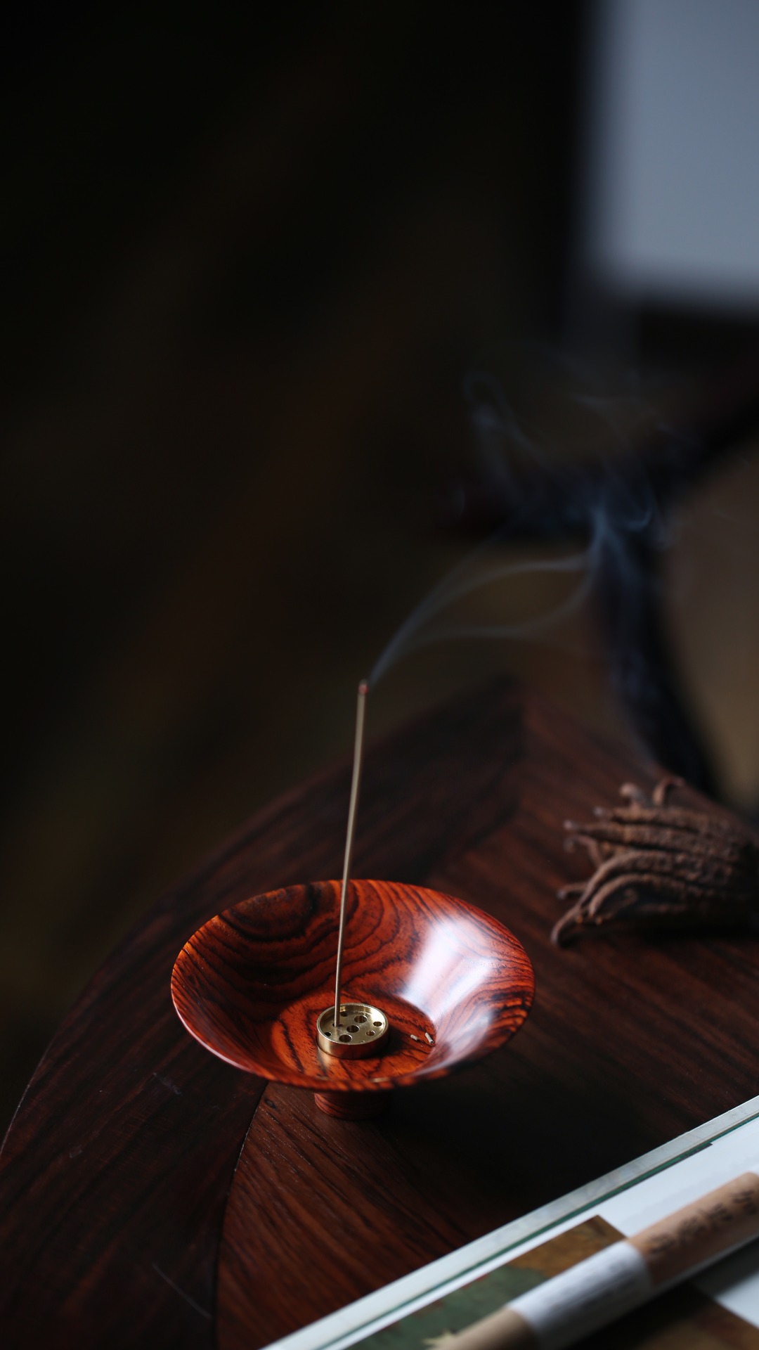 【宋式 斗笠盏】香插 直径10cm 高4cm 重47g
