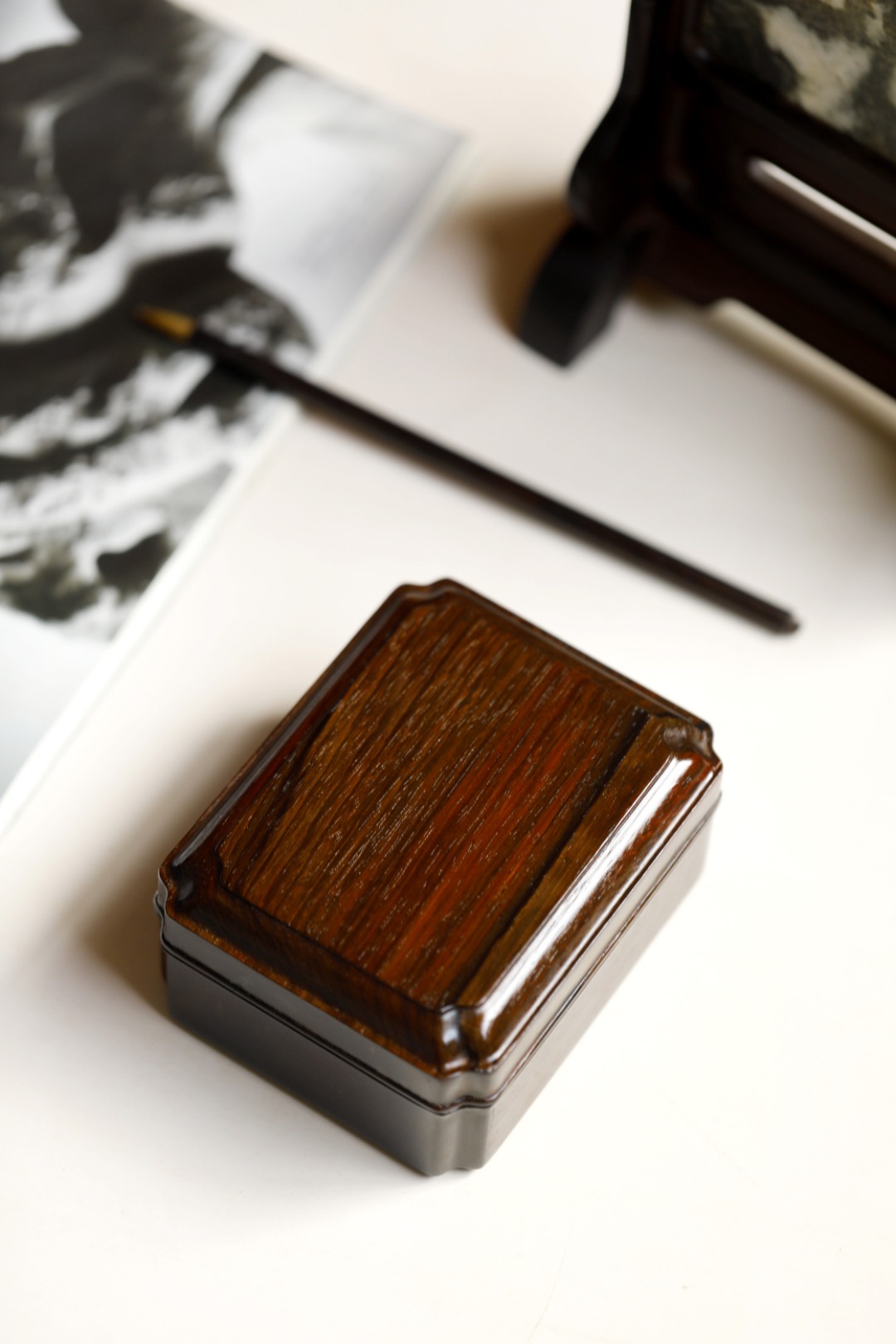 酸枝【收纳盒】- 7236 12.5*9.8*6cm  重320.5g
